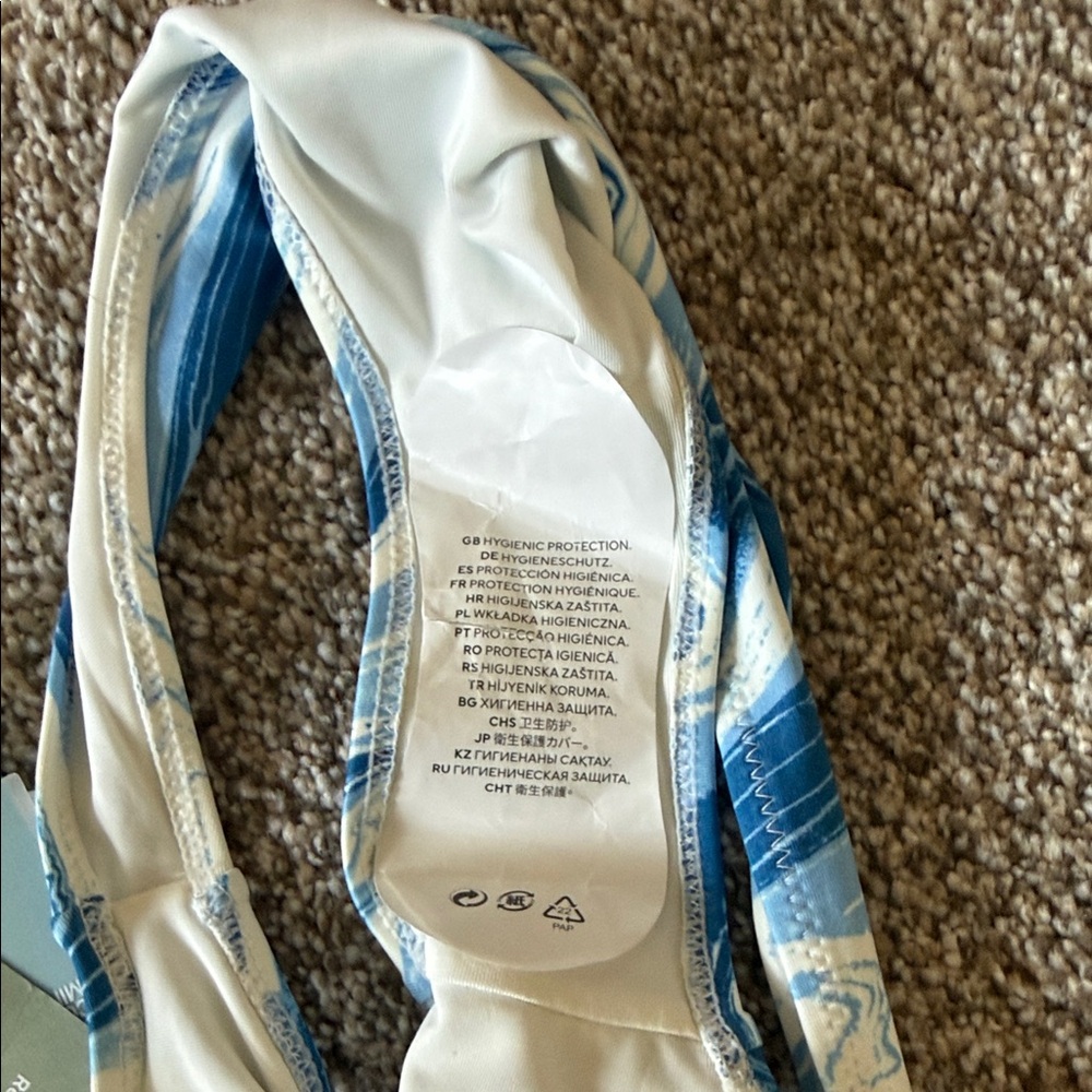 NWT H&M Blue Swirl Bikini Bottom - Picture 2 of 4